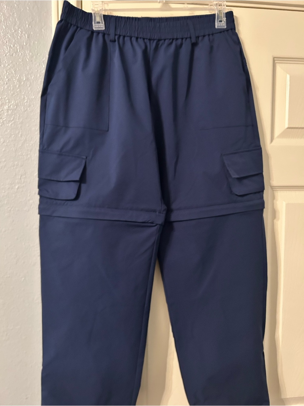 HALARA Dark Navy Zip-Off Cargo Joggers